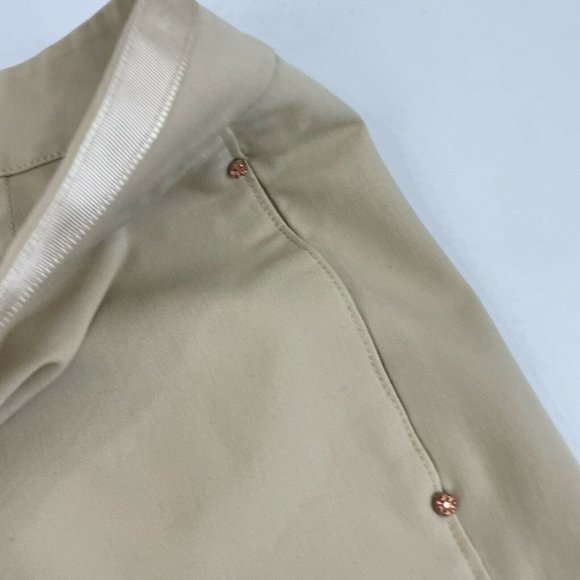 EP Pro Womens Khaki Beige Performance Golf Capri - Picture 4 of 8